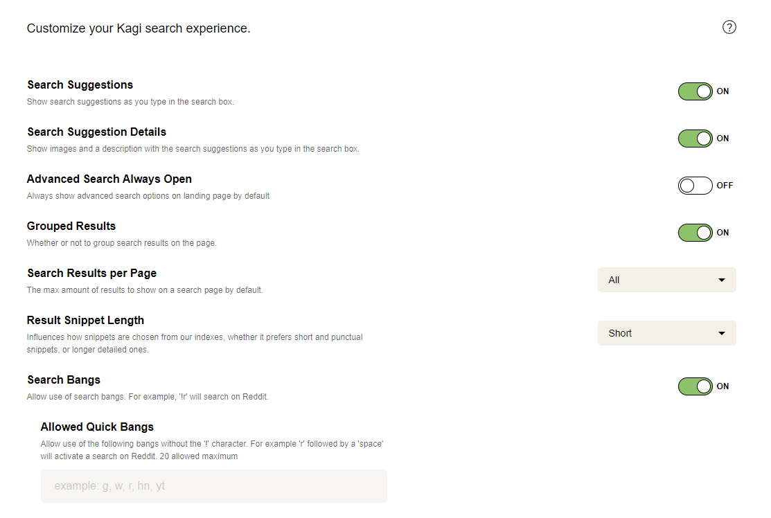 Search Settings 1